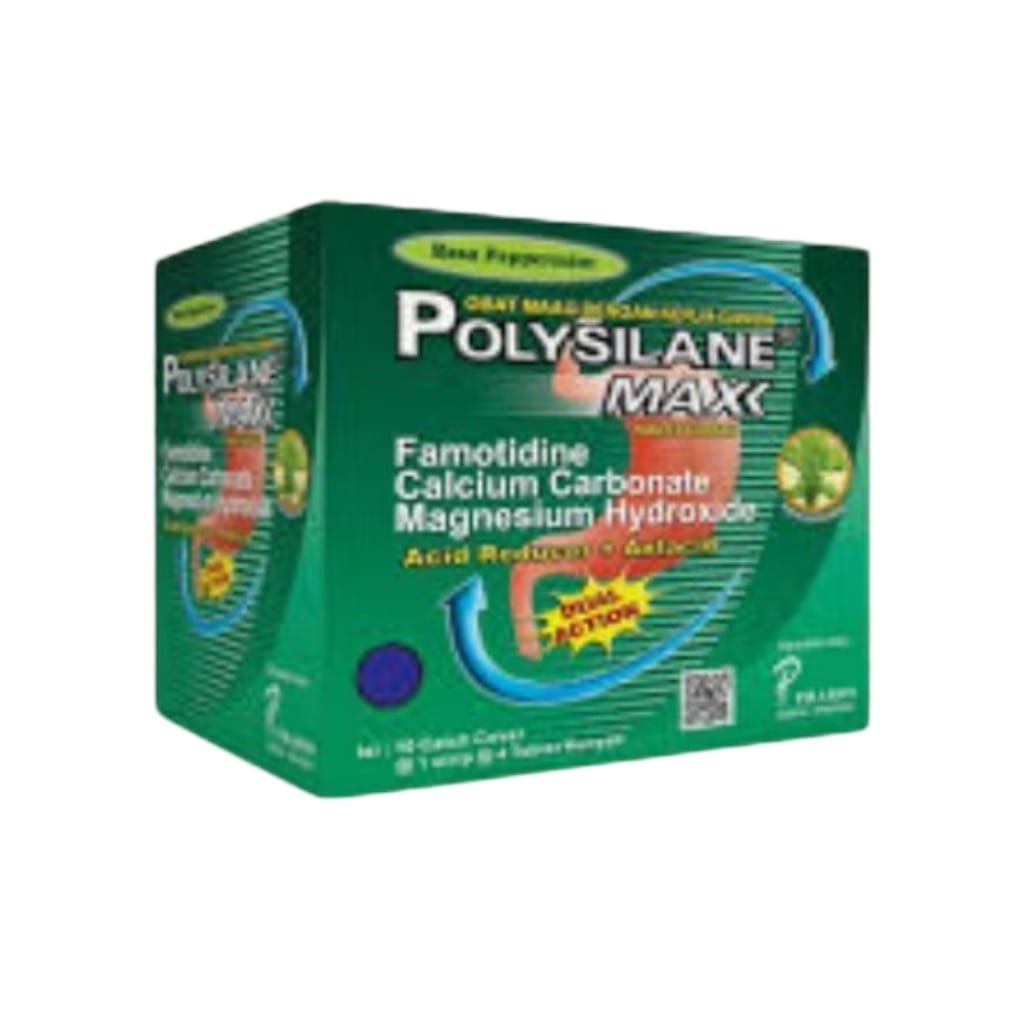 Jual polysilane max peppermint 4 tablet box isi 10 strip | Shopee Indonesia