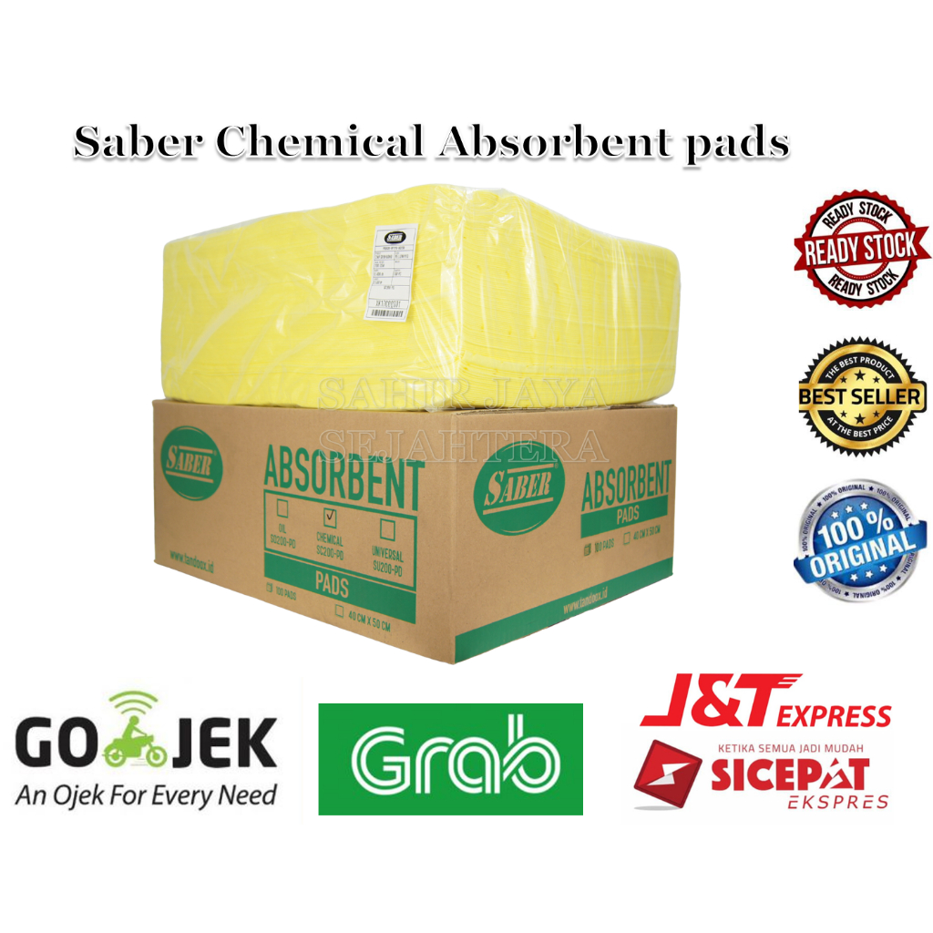 Jual Chemical Absorbent Pad SABER Tisu Lap Penyerap Tumpahan Chemical ...