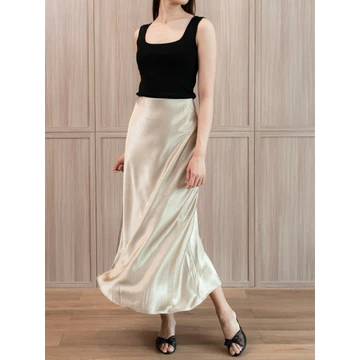 Cedar Mermaid Satin Silk Skirt
