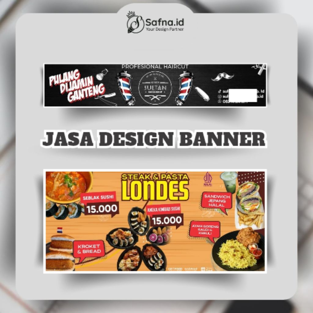 SOFT FILE JASA DESAIN BANNER, SPANDUK, X BANNER, MENU, PRICELIST, PAMPLET, DESAIN K NAMA, PACKAGING