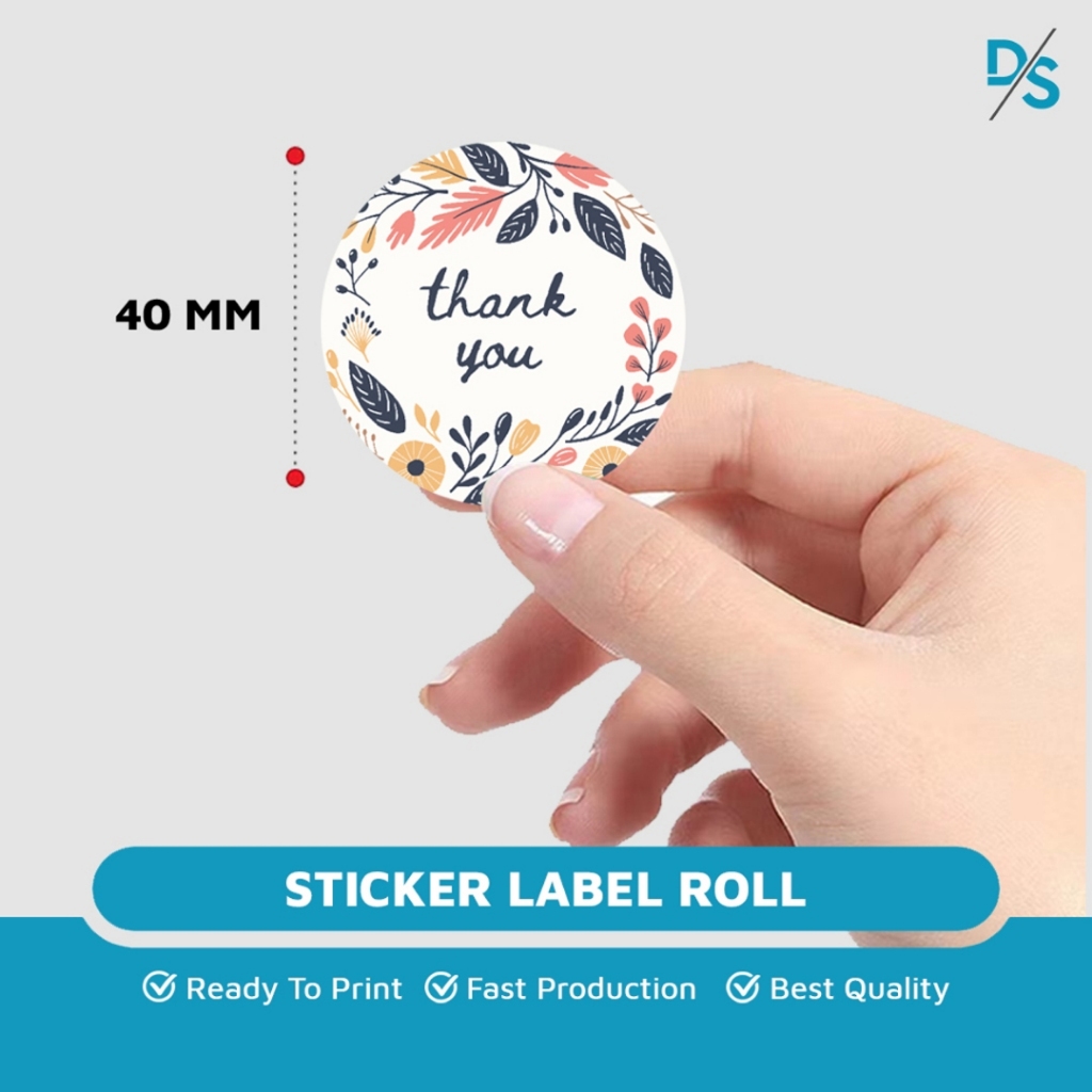 Jual DSPRINTING - Sticker Roll Bulat Custom / Sticker Vinyl / Kemasan ...