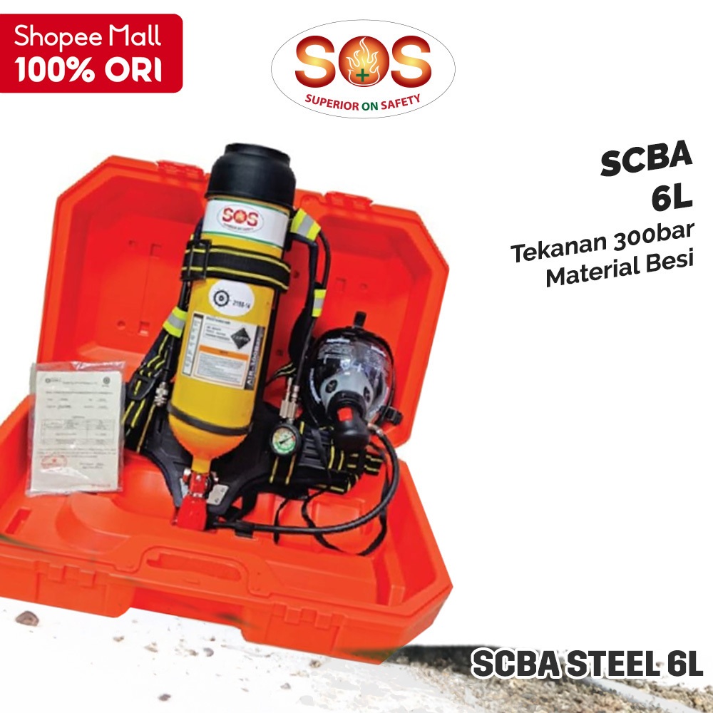 Jual SOS Self Contained Breathing Apparatus (SCBA) - Cylinder Steel 6 ...