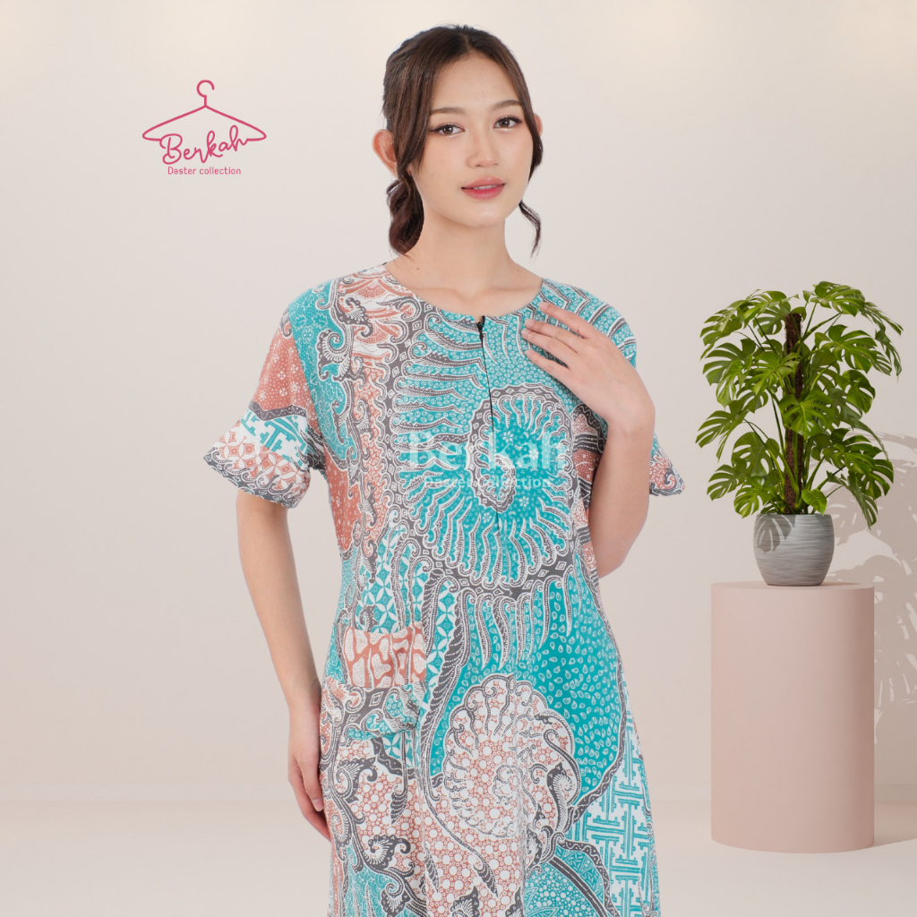 Daster Batik Rayon Busui Resleting Surya Teja 4