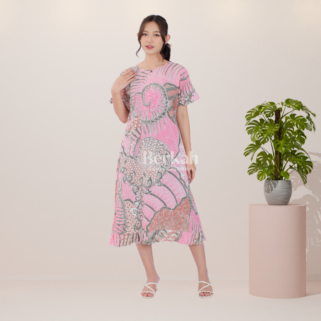 Daster Batik Rayon Busui Resleting Surya Teja 7