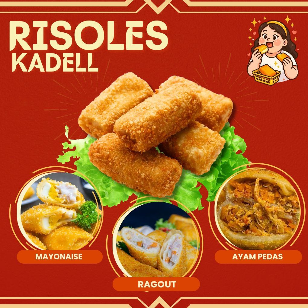 Jual Risol Ayam Suir Pedas / Risoles Smoked Beef Egg Mayonaise / Risol ...