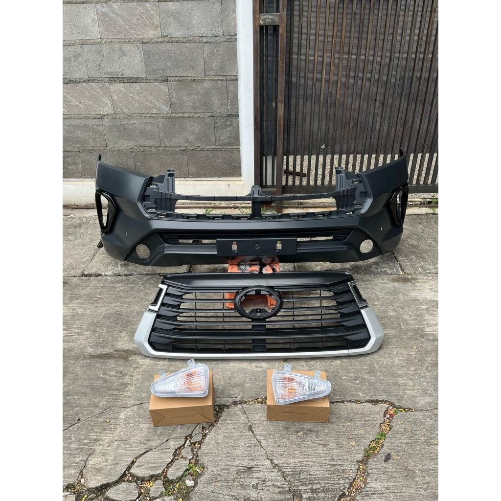 Jual Bemper Innova Reborn 2021 lengkap Isian dan Grill | Shopee Indonesia