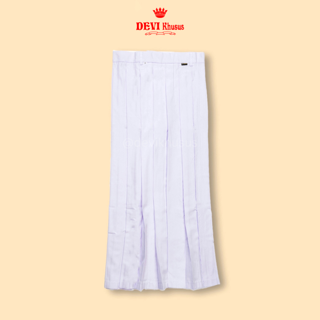 Jual Rok SMA Rempel Full Putih Panjang - Devi Khusus Seragam Sekolah ...