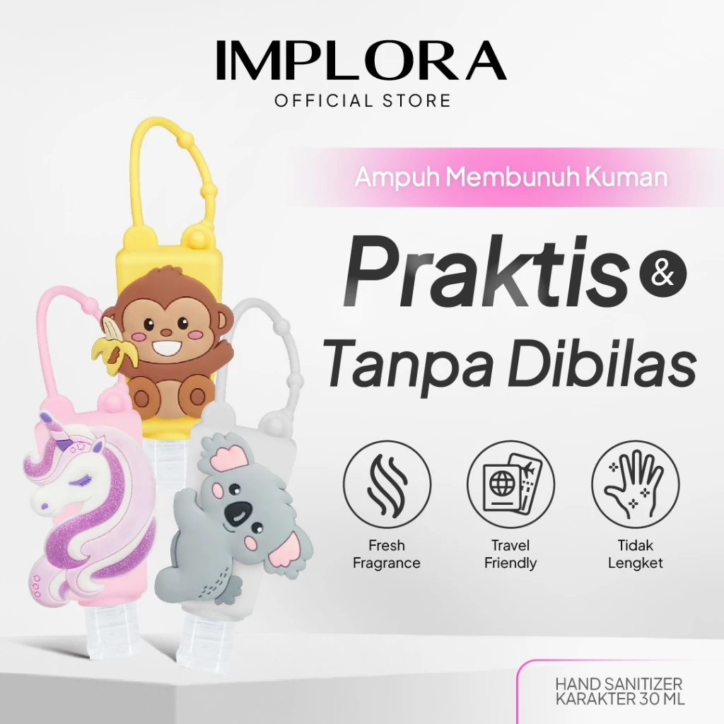 Gel Sanitizer Tangan Implora Icare 30ml - Perlindungan Kesehatan dan Kebersihan