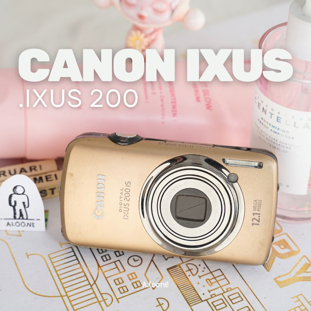Jual CANON IXUS 200 IS DIGICAM GOLD — KAMERA POCKET EMAS TOUCHSCREEN ...
