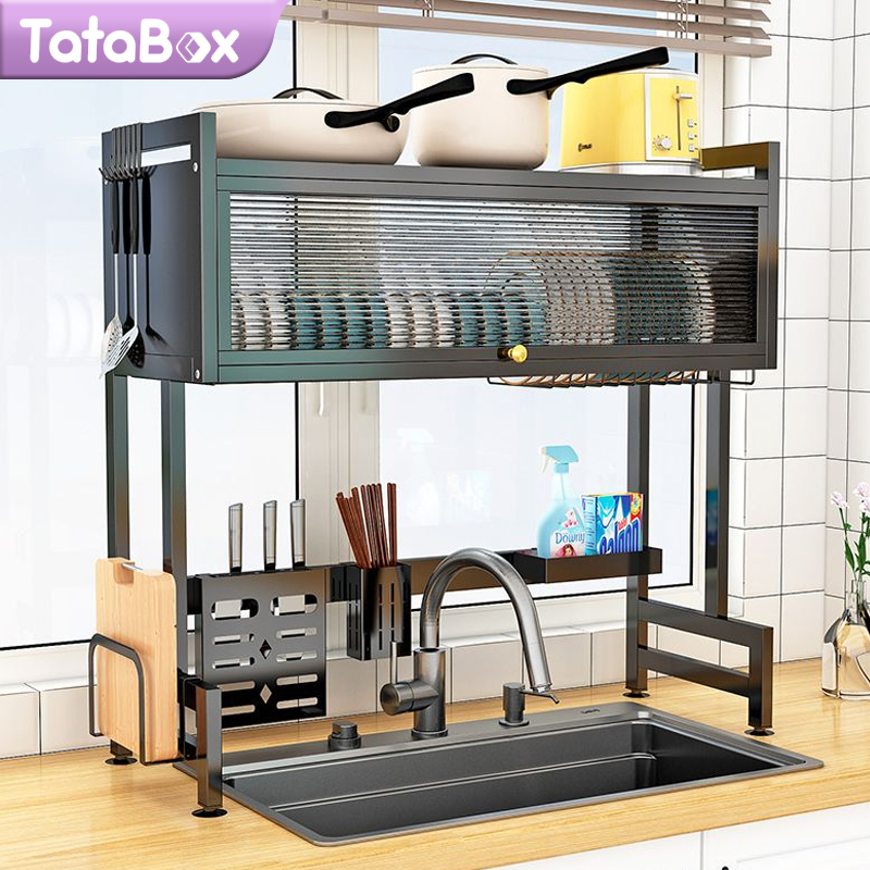 Jual rak piring tertutup Minimalis/Rak Piring Wastafel hatim/Dapur ...