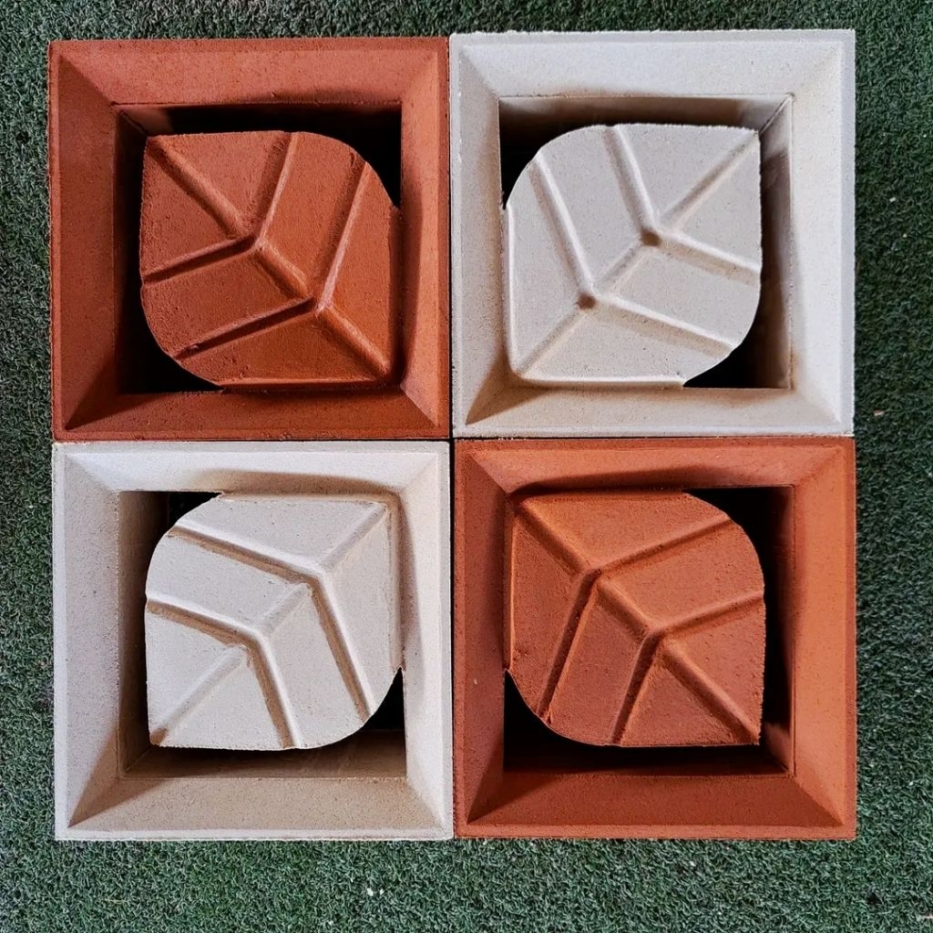 Jual roster beton minimalis roster beton kombinasi daun putih dan daun ...