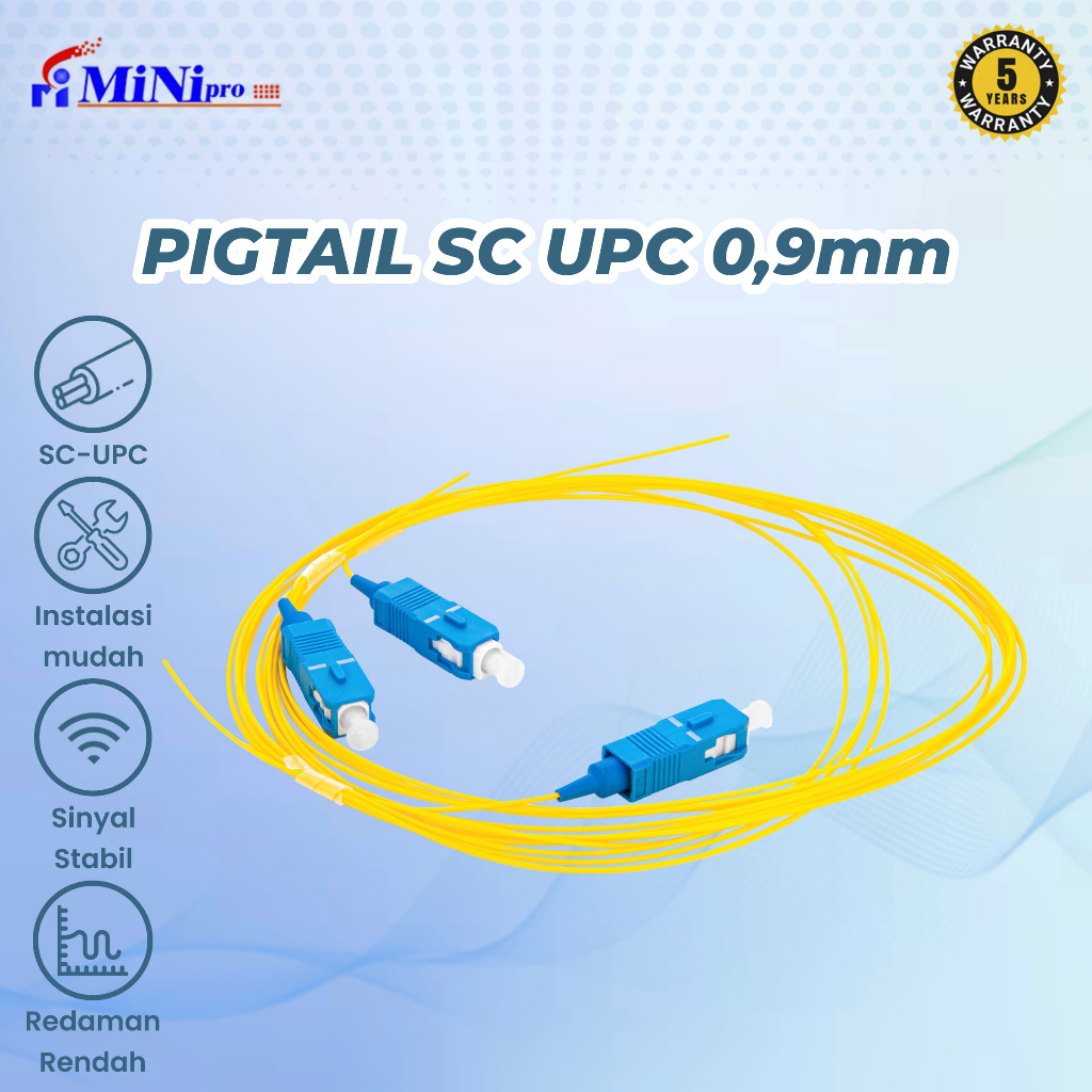 Jual Minipro Pigtail SC UPC 0.9mm G657A2 LSZH Fiber Optic | Shopee ...