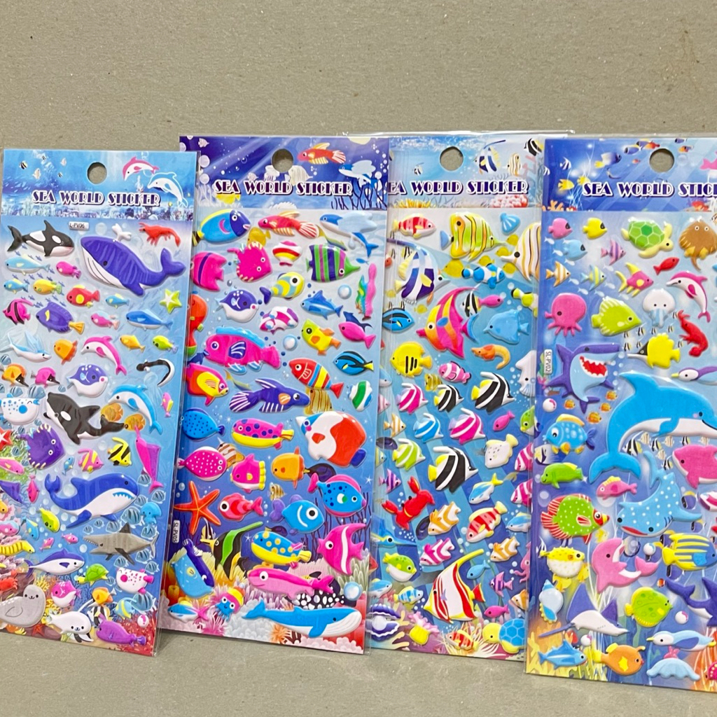 Jual Stiker Laut / Stiker Ikan / Stiker Hiu | Shopee Indonesia