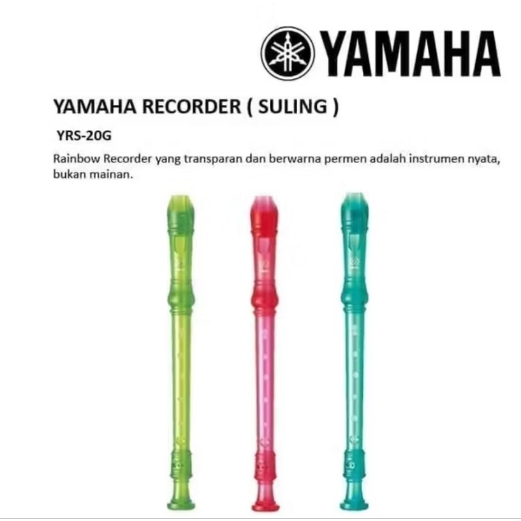 Jual Suling / Seruling / Recorder / Rekorder YAMAHA YRS-20GB ORIGINAL ...