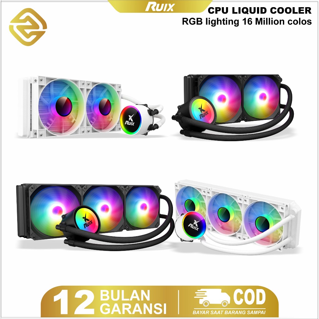 Jual Zph CPU Fan Cooler New RUIX 360 – Triple Fan Liquid Cooler untuk ...