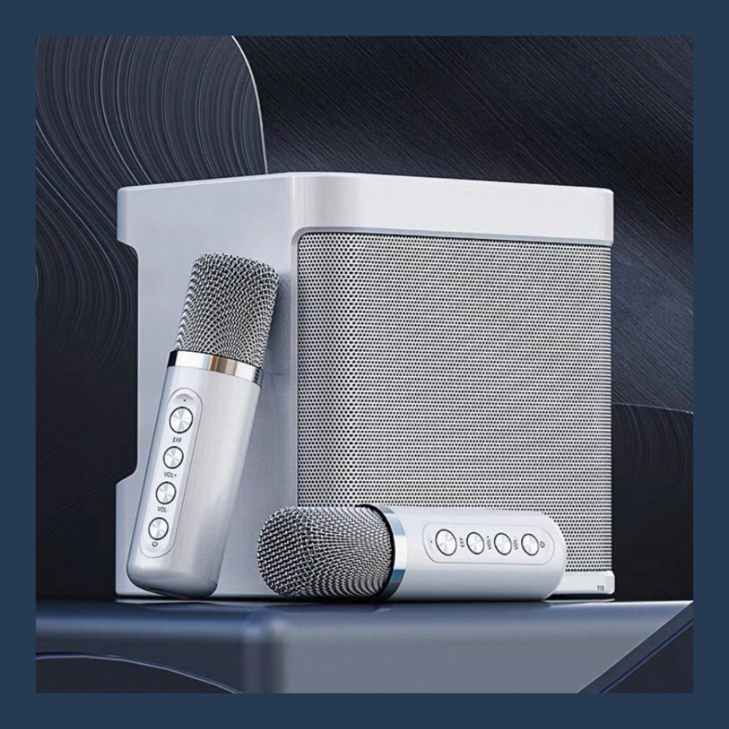 Jual Speaker Bluetooth Portable Karaoke with 2 Wireless Microphone ...