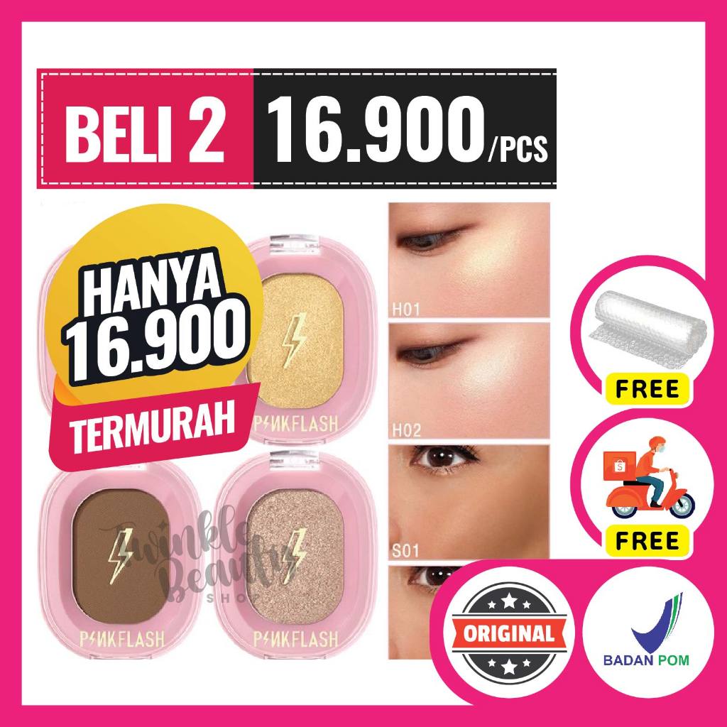 Jual PINKFLASH OhMyShow Highlighter Contour Shimmer Soft Pigment ...