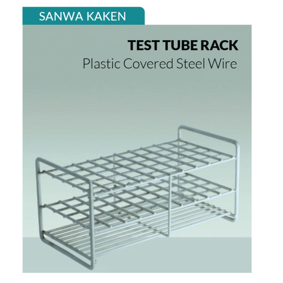 Jual SANWA KAKEN | RAK TABUNG REAKSI 21mm 50-hole. Plastic Coated Steel ...