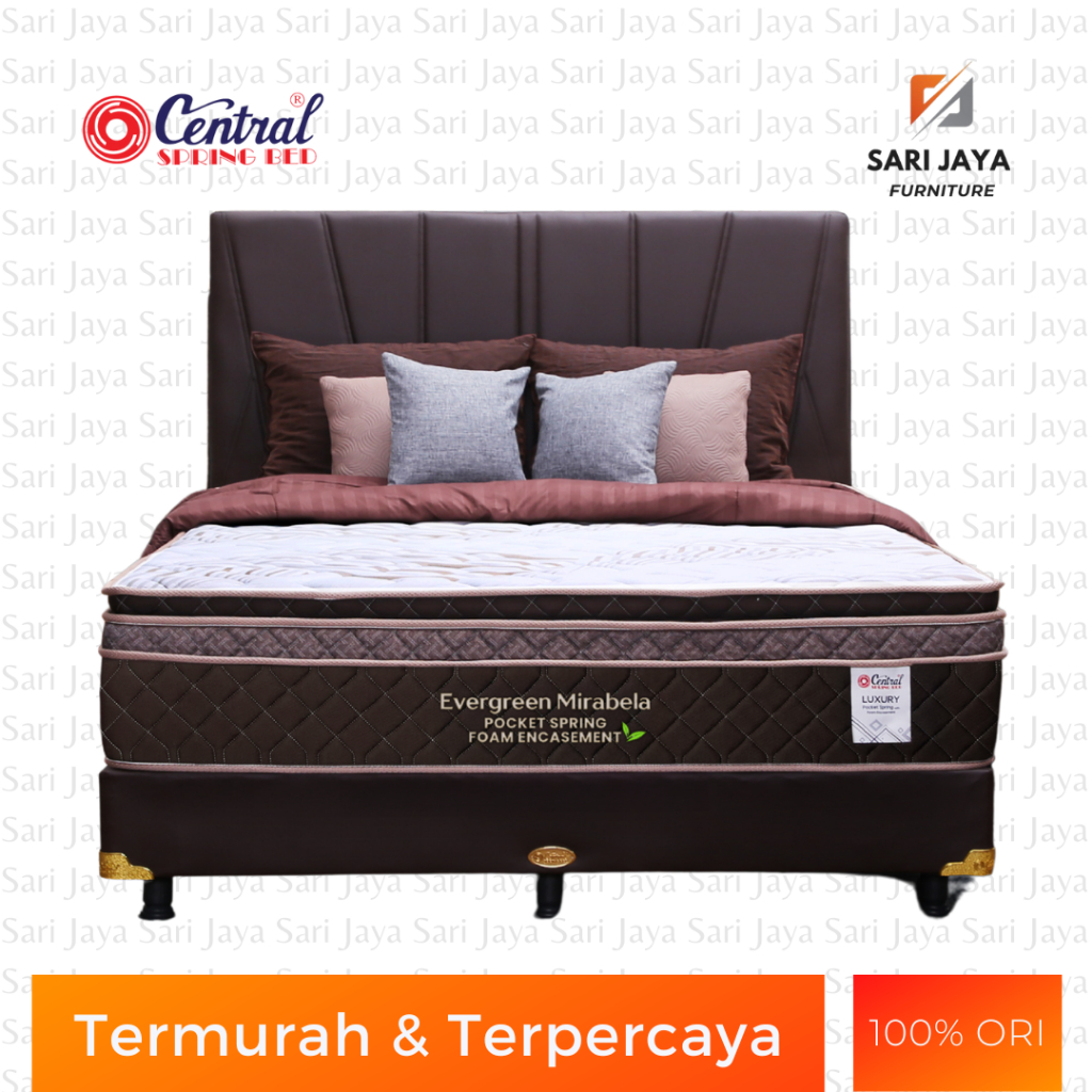 Jual Spring Bed / Matras / Kasur Central Evergreen Mirabela Pocket ...