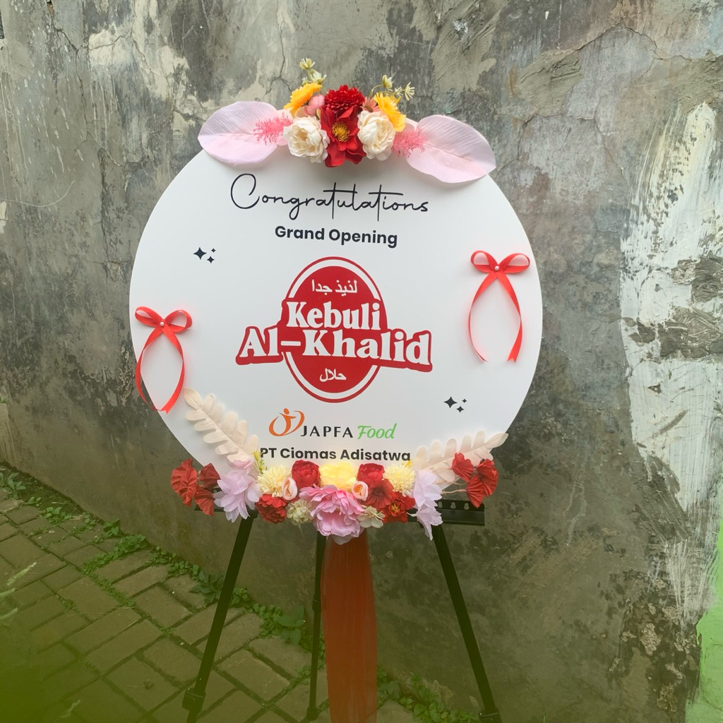 Jual Papan Ucapan | Papan Bunga | Welcome Sign | D60cm | Shopee Indonesia