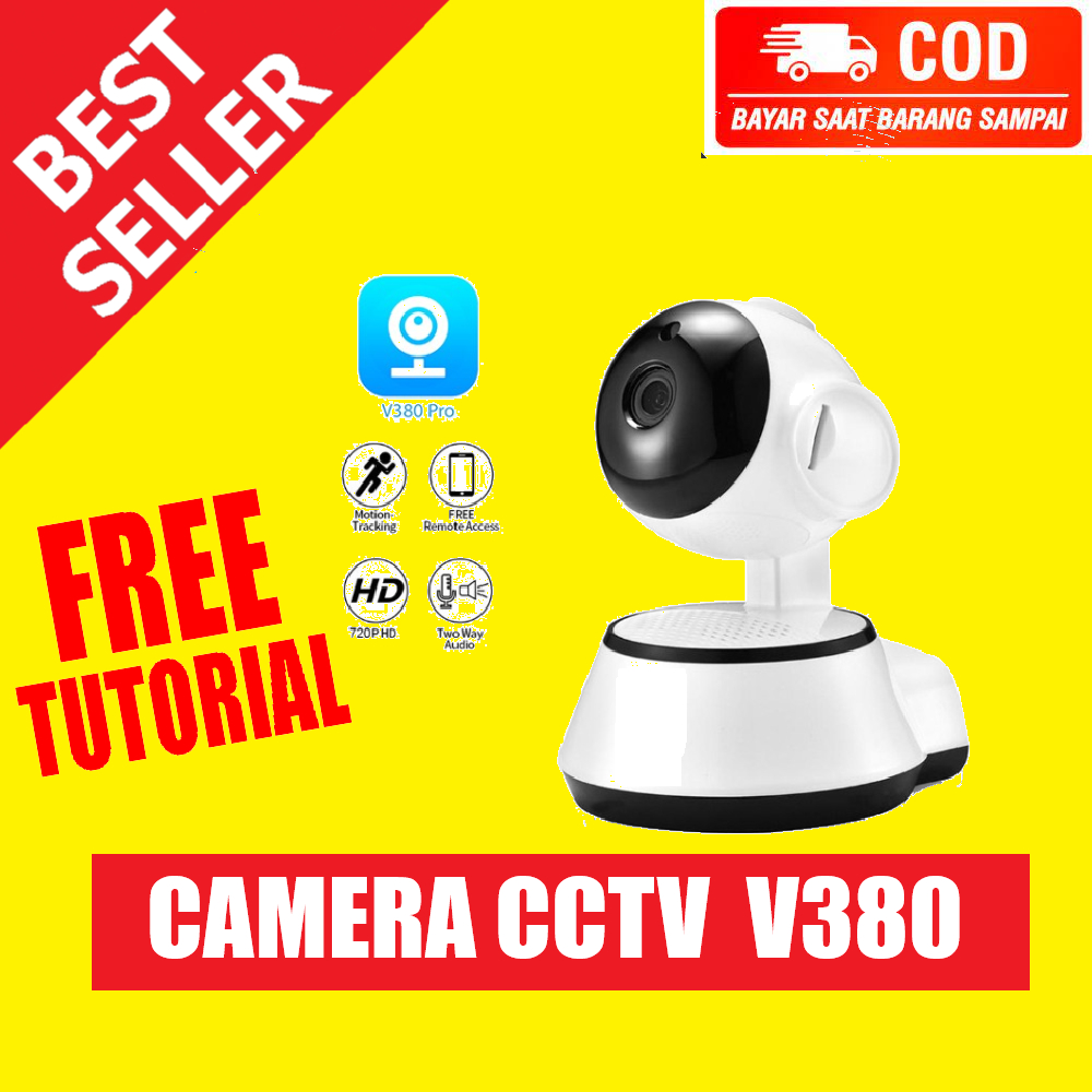 Jual CCTV Camera V380 WIFI IP CAM Wireless Monitor Kamera Gudang Toko ...