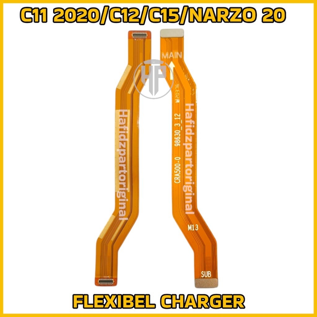 NAPPE FLEX CHARGE/LCD POUR REALME C11 C12 C15 - Dorée - Neuf