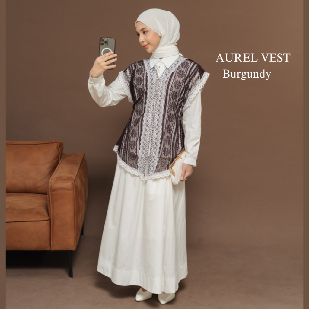 Jual AURELL VEST - Padaka Attire - Vest Brokat - Baju Kondangan Brokat ...