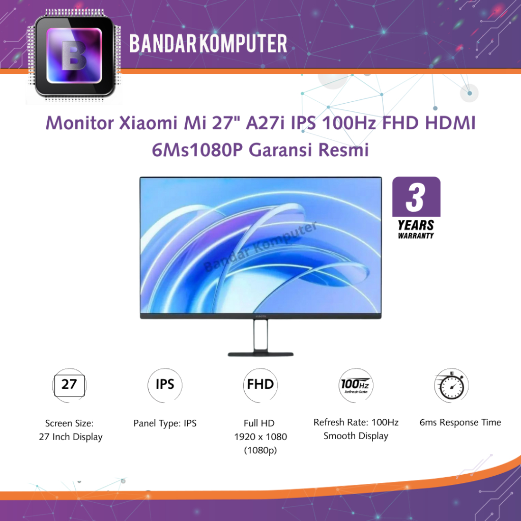 Jual Monitor Xiaomi Mi 27