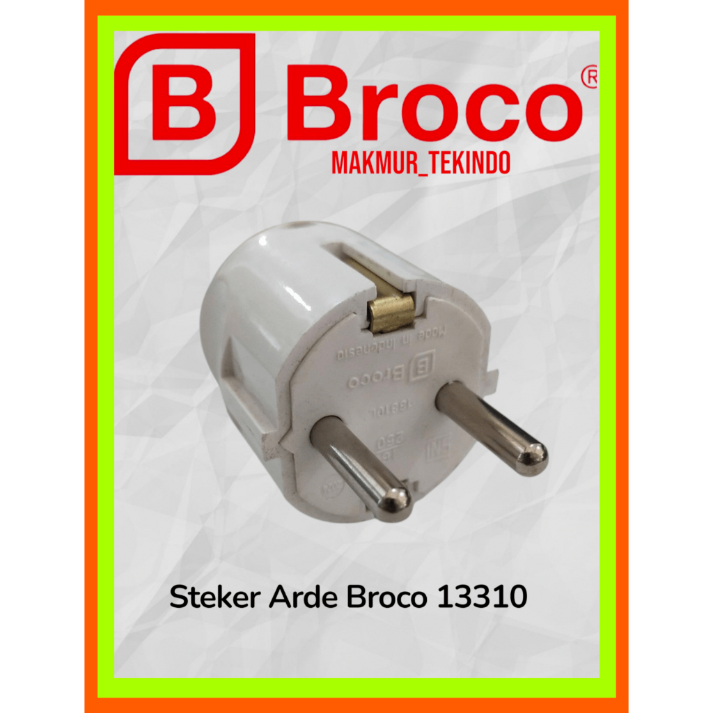 Jual Steker Arde Broco 13310 # Colokan Bulat Broco | Shopee Indonesia