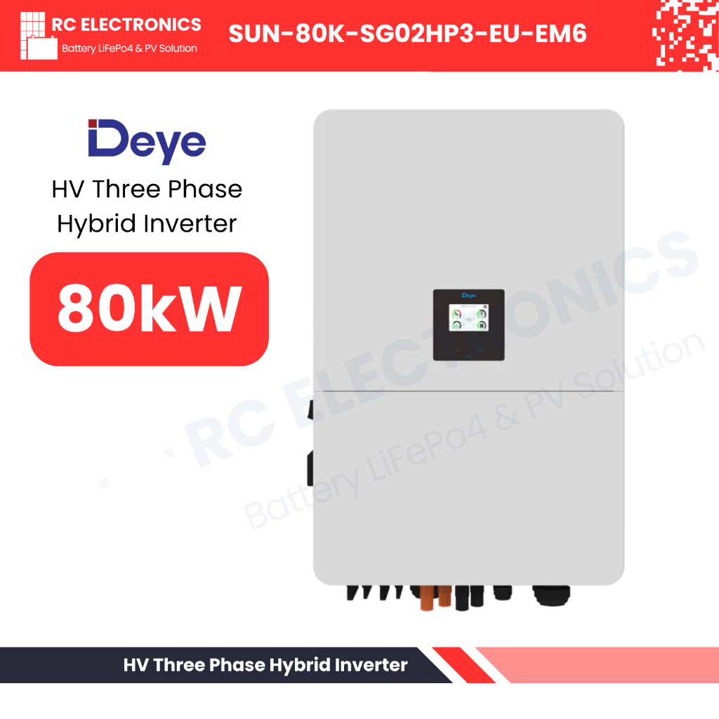 Jual Deye Hybrid On Off Grid Inverter 80KW Three Phase HV | SUN-80K ...