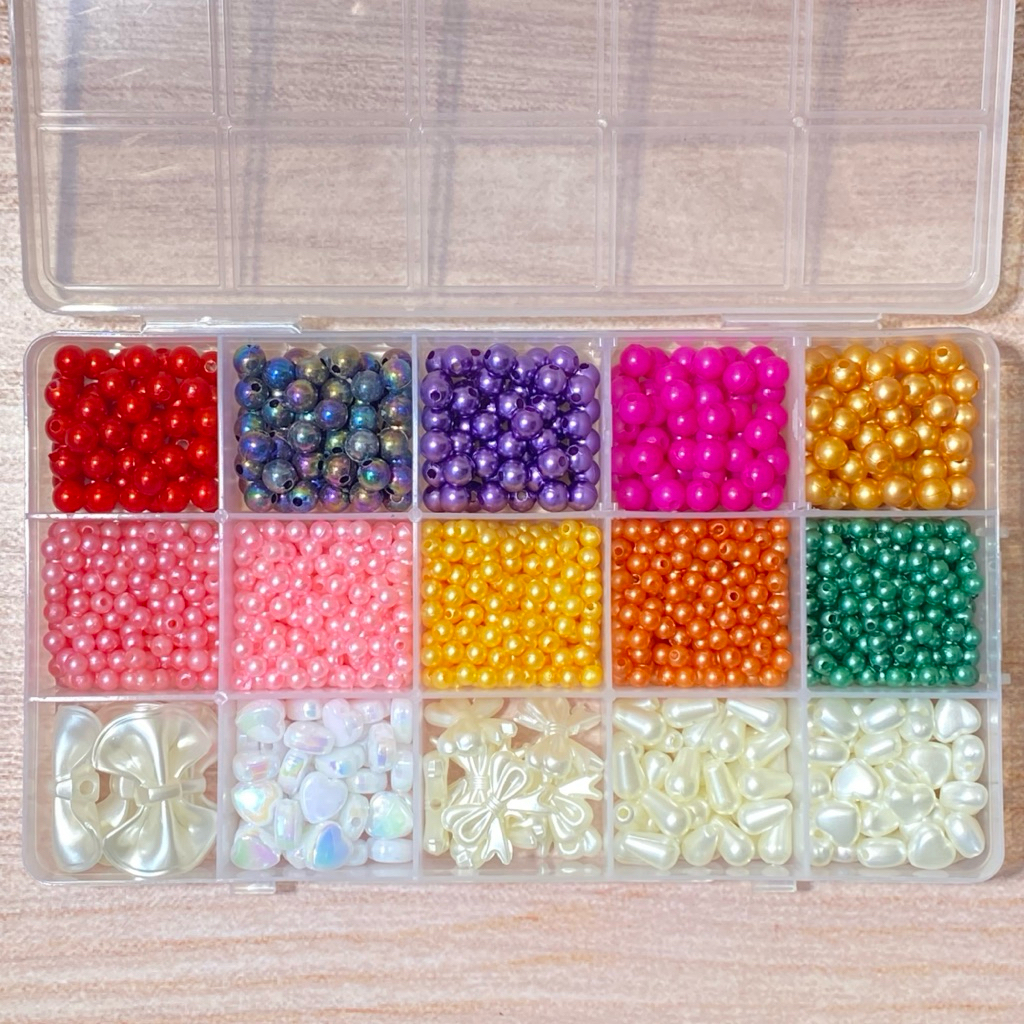 Jual DIY Meronce Manik Manik Gelang Mamate 15 Sekat Mainan Edukasi Anak ...
