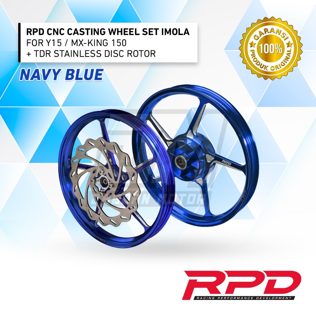 Jual Velg RPD CNC Casting IMOLA for MX King 150 / Y15 with TDR Disc ...
