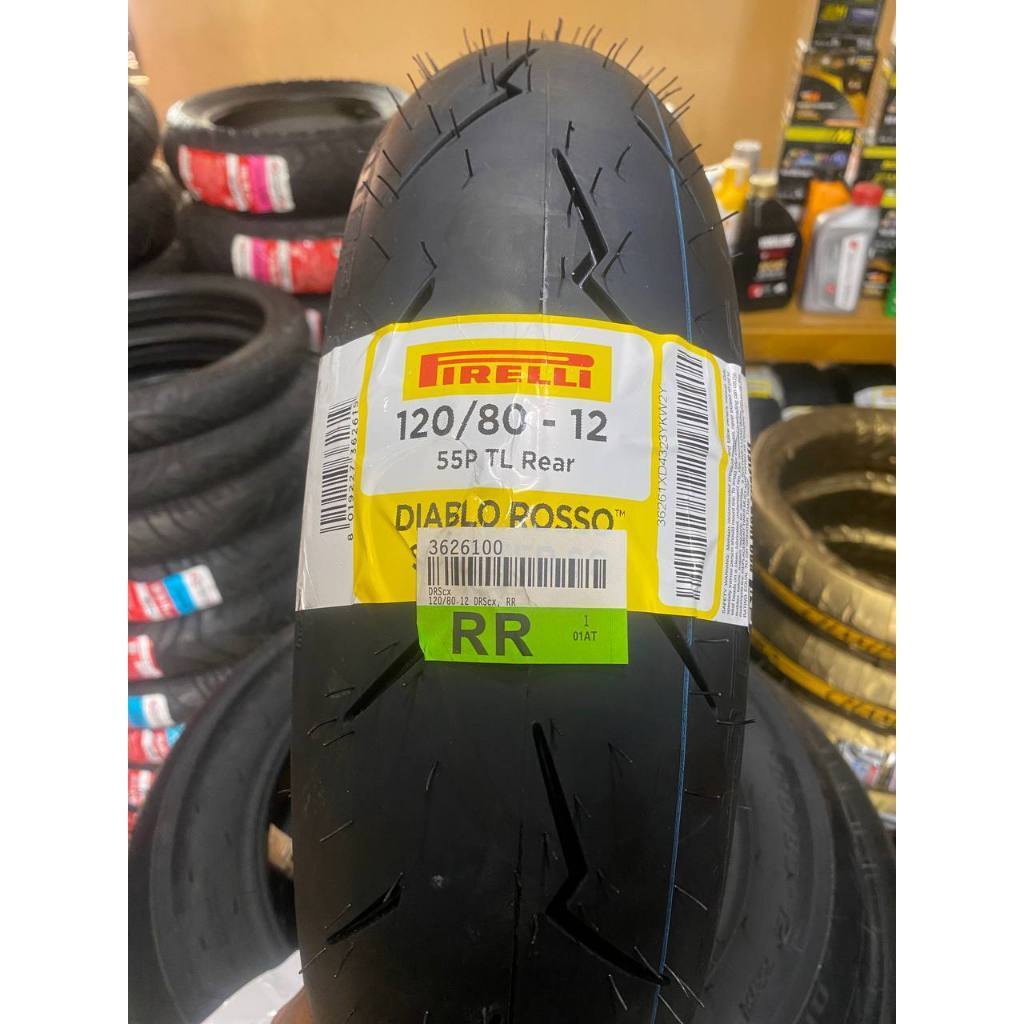 Jual BAN PIRELLI R12 100/90-12 120/80-12 DIABLO ROSSO SCOOTER SC FREE ...