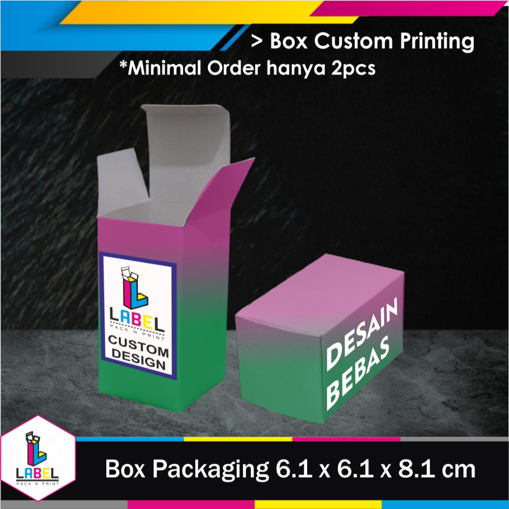 Jual Dus / Box Packaging Uk. 61 x 6.1 x 8.1 cm Custom Desain Full Print ...