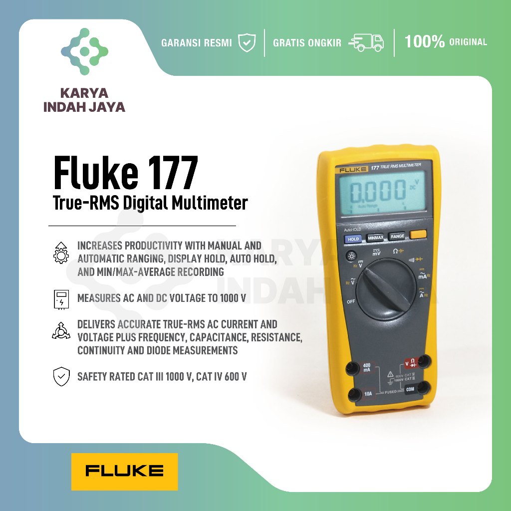 Jual Fluke 177 True-RMS Digital Multimeter | Shopee Indonesia
