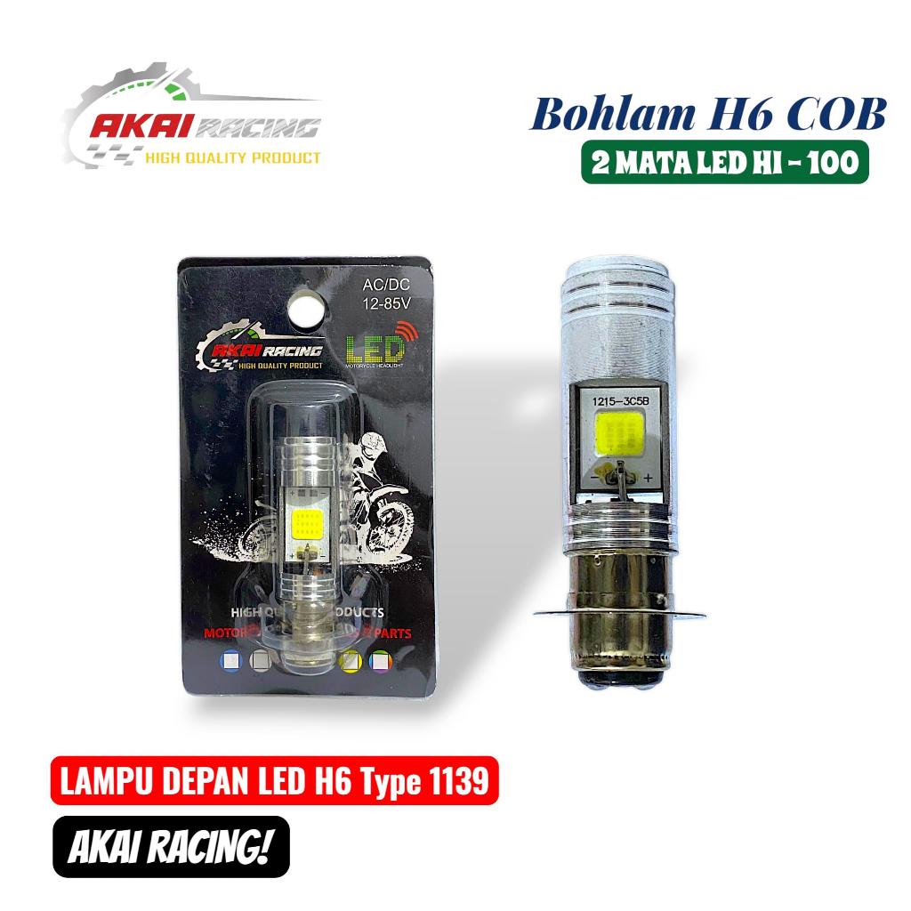 Jual Lampu Depan LED H6 1139 Akai Racing Bohlam Lampu Depan LED Kaki 1 ...