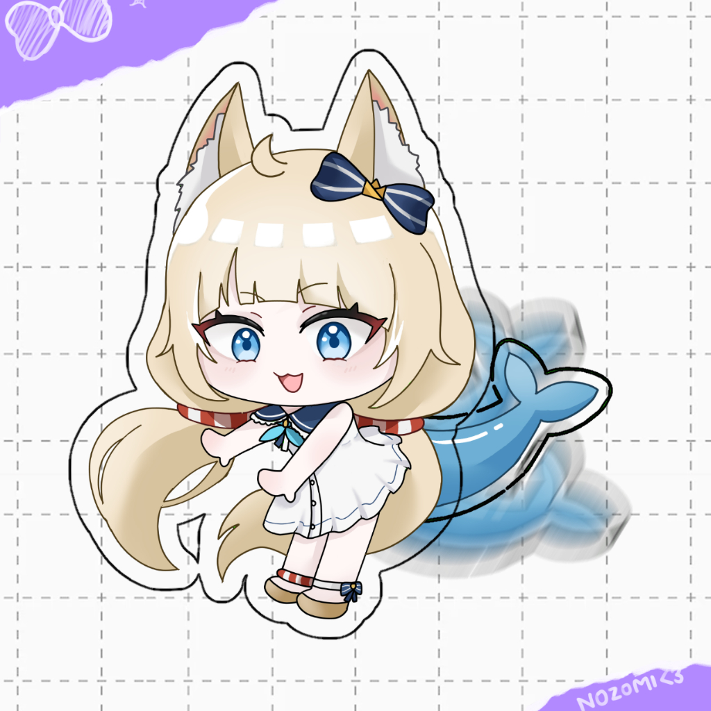 Jual Akrilik Standee / Wiggly Chibi VTUBER SAMEKO SABA | Shopee Indonesia