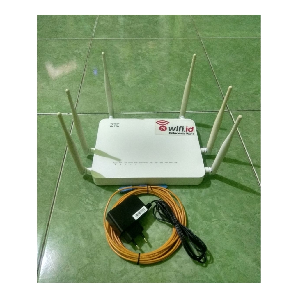Jual Router ZTE ZXHN F670 Premium Dualband 5G 6 Antena Port Biru ...
