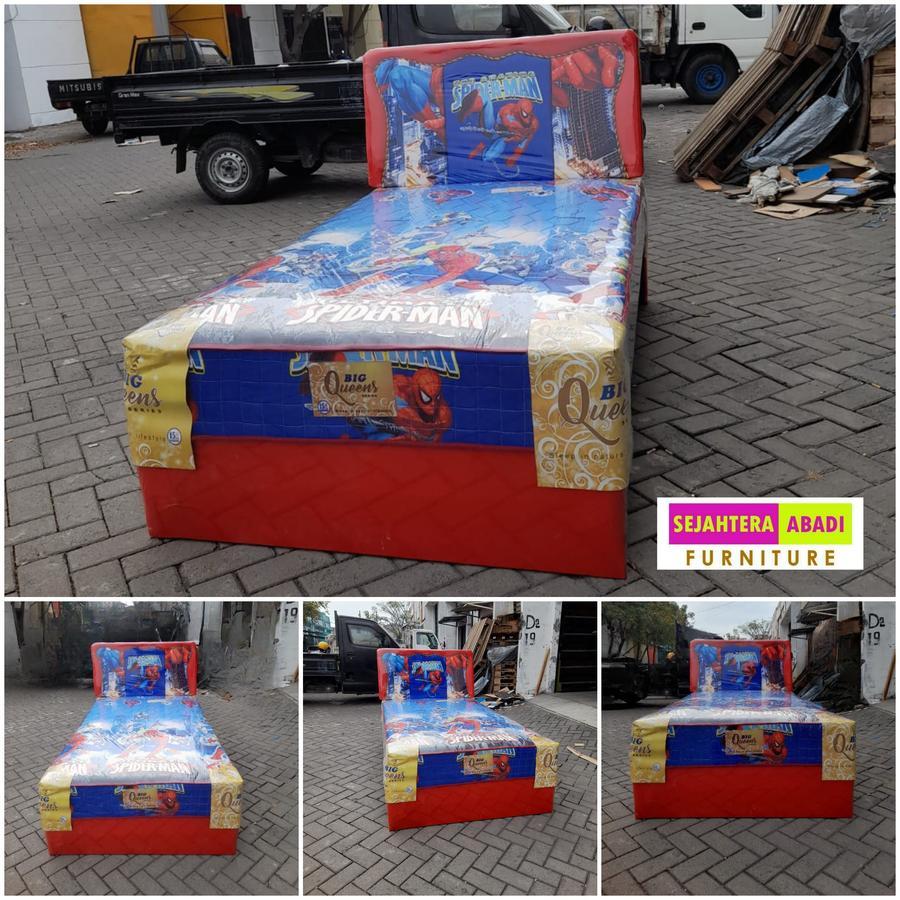 Jual Big queen Springbed Marvel Heroes Spiderman 2in1 Twin Sorong ...