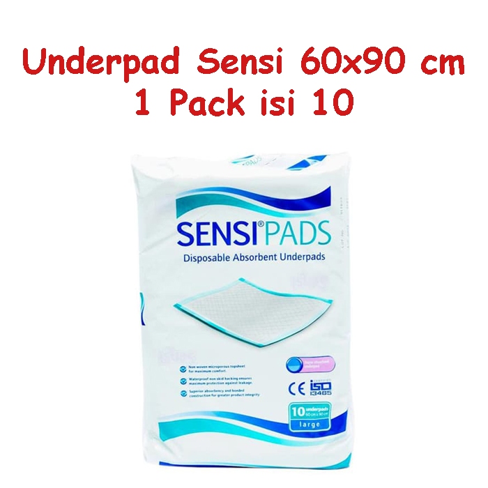 Jual Underpad Sensi Ukuran 60x90 Size L 60cm x 90cm 60 cm x 90 cm ...
