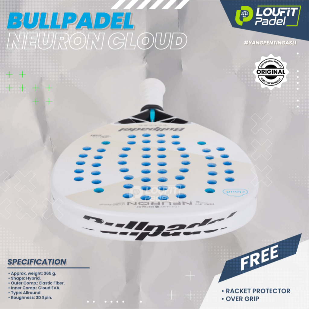 Jual Racket Padel Bullpadel Neuron Cloud 2025 used by Federico Chingoto ...