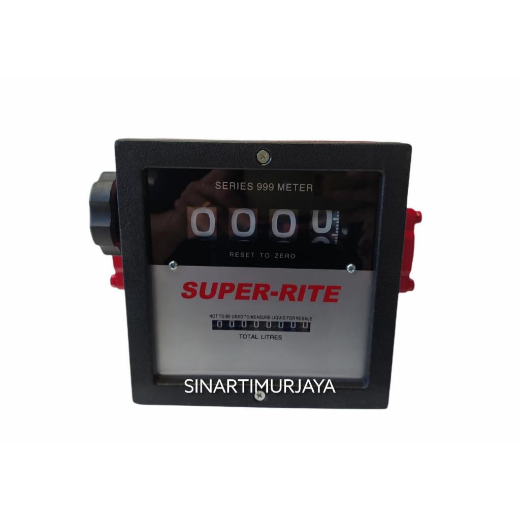 Jual SUPER-RITE Flowmeter 4 Digit 1.5 Inch DOMAX - Meteran Solar Flow ...