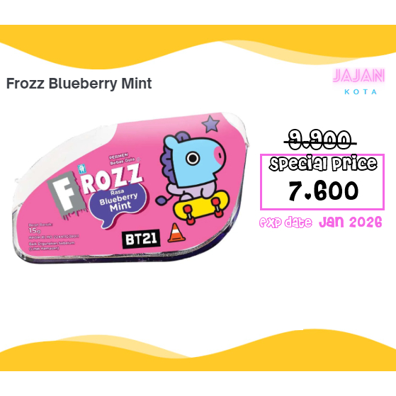 Jual Frozz Permen Blueberry Mint 15 gram | Shopee Indonesia