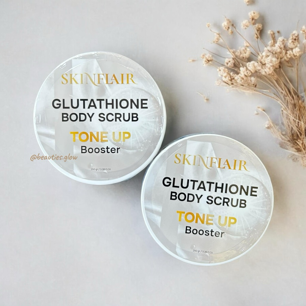 Jual SKINFLAIR [DAPAT 2] GLUTATHIONE BODY SCRUB TONE UP BOOSTER 250gr |  Shopee Indonesia