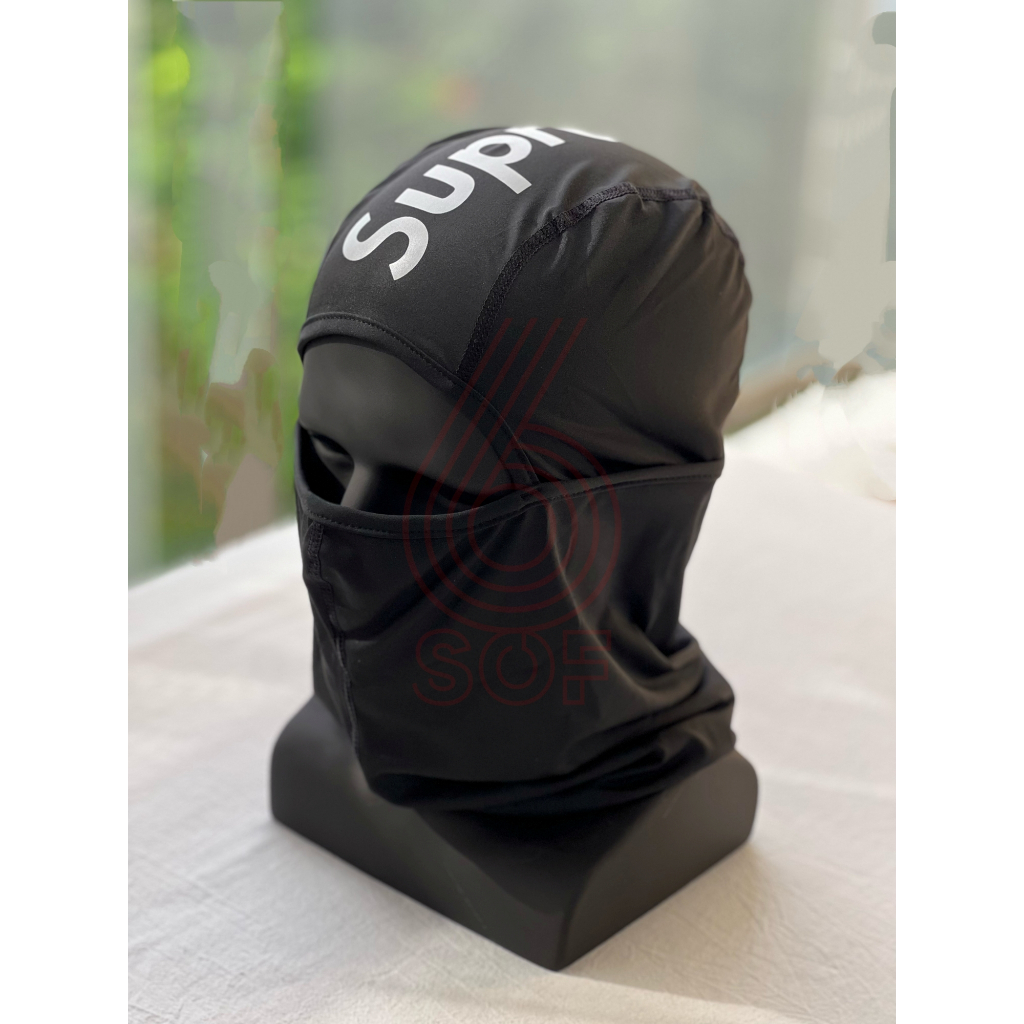 Jual SUP. 3M Reflective Logo Balaclava (Black/Red) | Shopee Indonesia