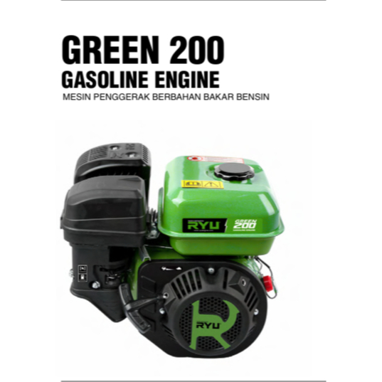 Jual RYU Mesin Penggerak 6.5 HP - Mesin GX200 - Gasoline Engine RS 200 ...