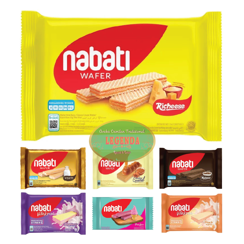 Jual Wafer Richeese NABATI 37 Gr Gram Manis Renyah Rasa Chocolate ...