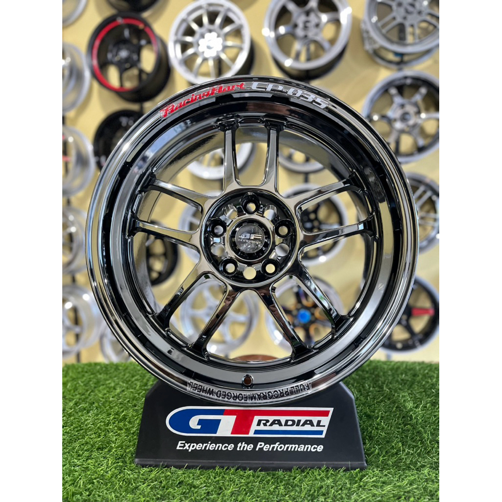 Jual velg racinghart cp035 r18 black chrome pcd 5x114 lebar 8,5 kondisi ...