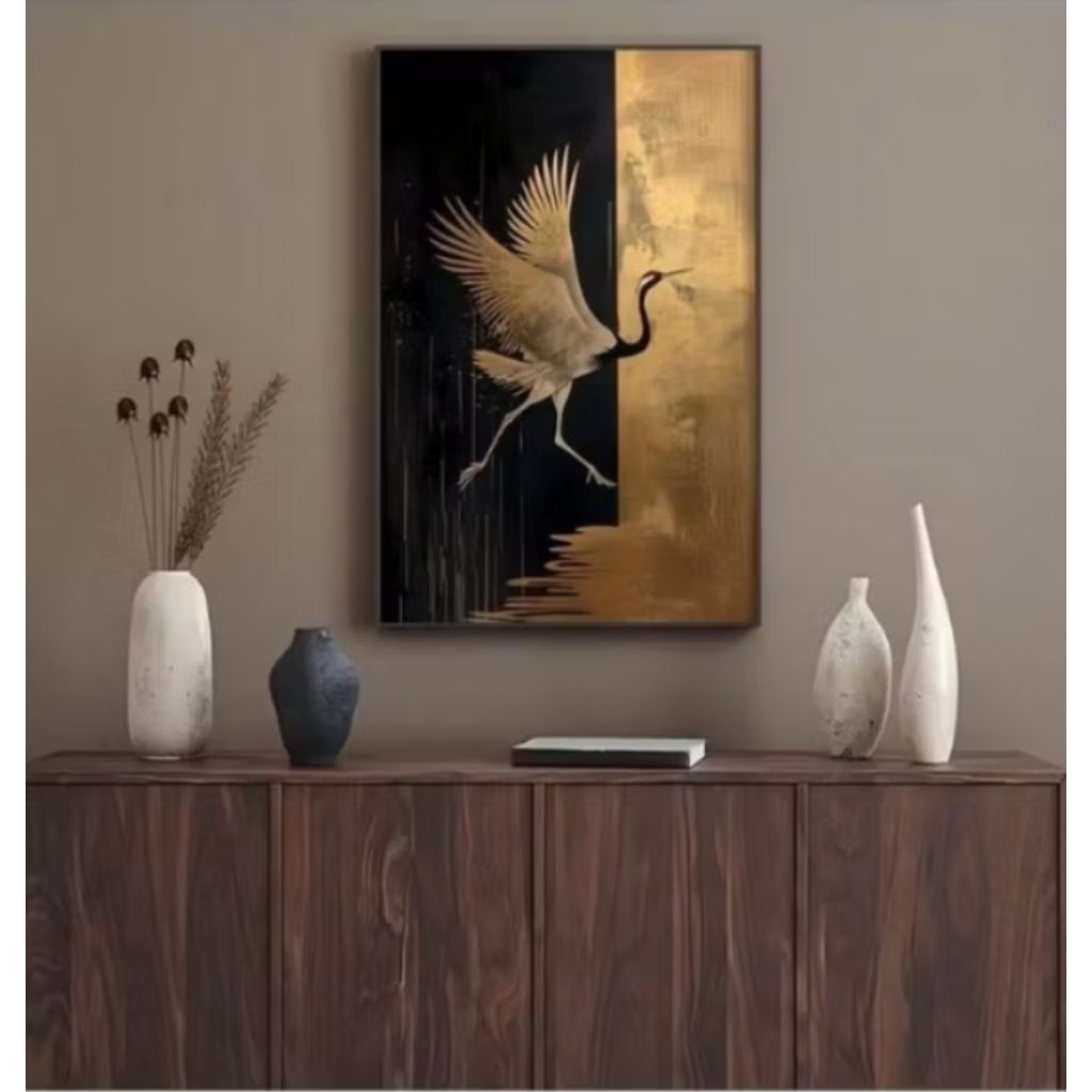 Jual LUKISAN BURUNG BANGAU, ( INCLUDE FRAME) | Shopee Indonesia
