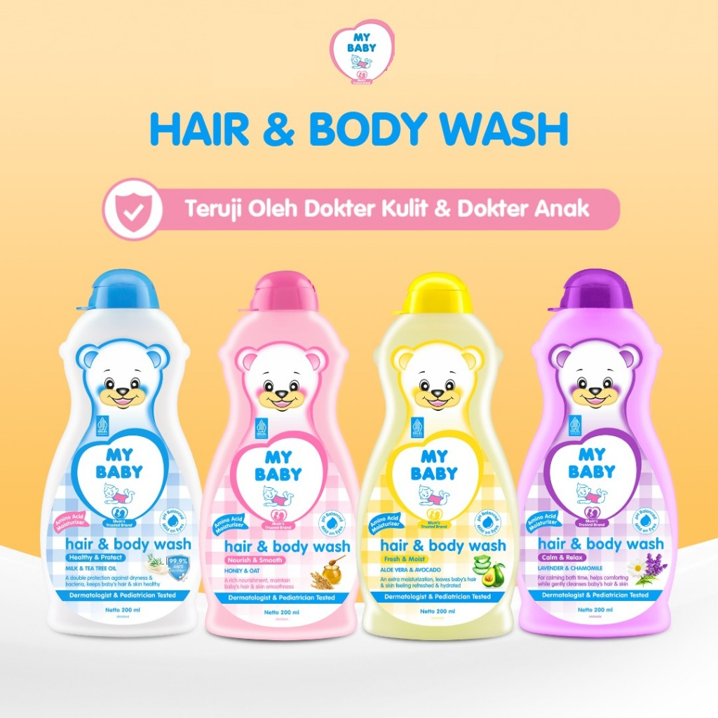 Jual MY BABY Hair & Body Wash 200ml - Sabun dan Shampoo Bayi 2in1